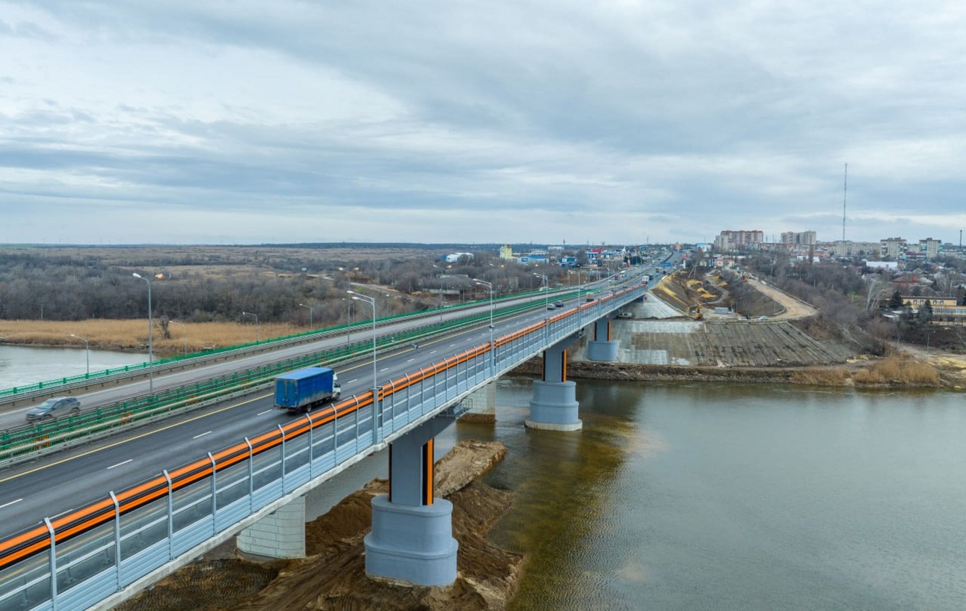 ИТС, СМИК моста через реку Северский Донец трассы М-4 Ростовская область