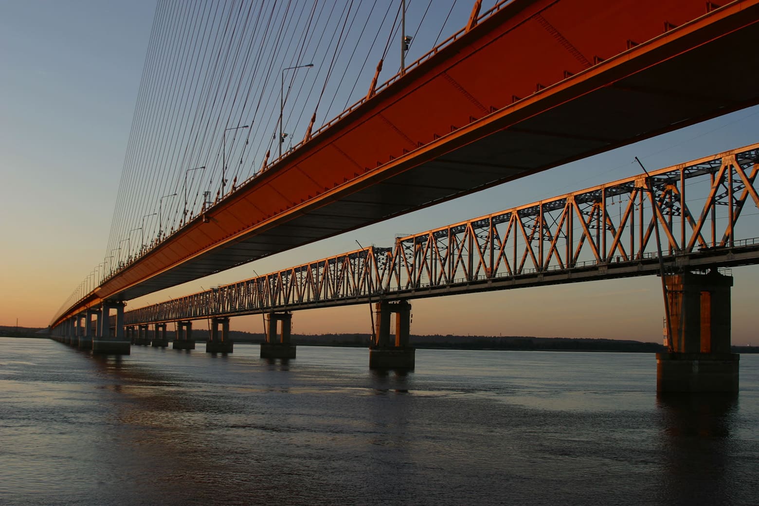 Engineering Systems Monitoring, Structural Health Monitoring System of the bridge over the Ob River, Surgut