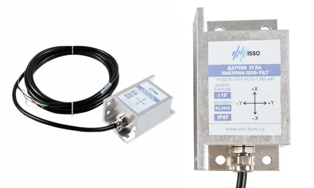 Датчик угла наклона ISSO-TILTG-1.2 RS-485 Датчик угла наклона ISSO-TILTG-1.2 RS-485